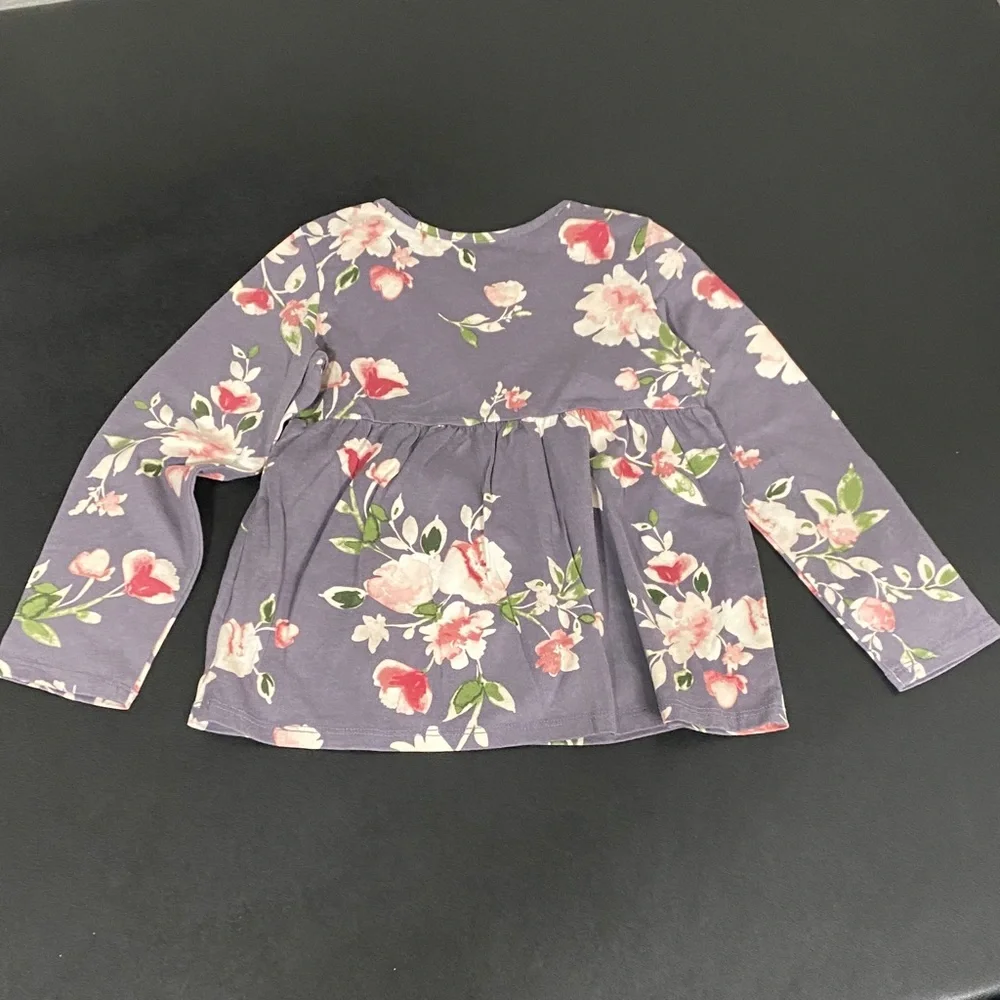 The Children's Place Floral Long Sleeve Tee Girl’s Toddler Knit T-Shirt
